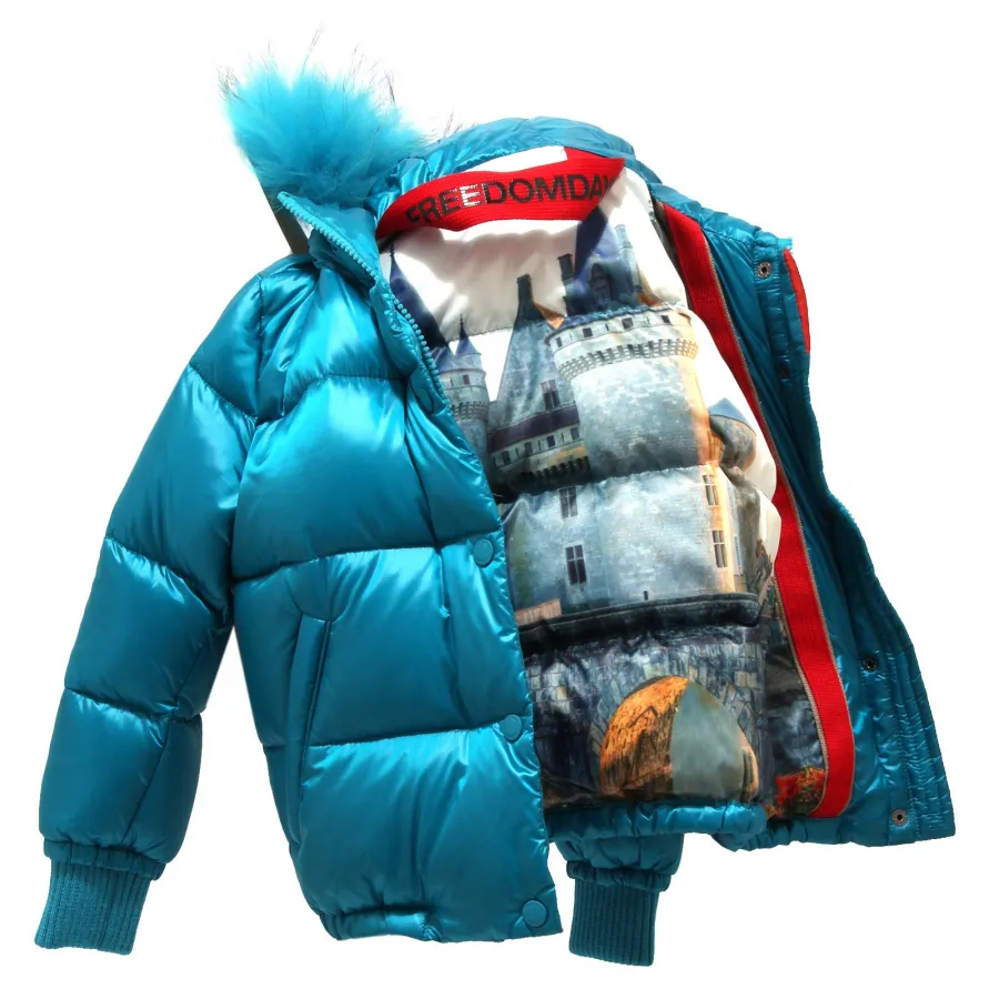 5391T piumino bimba girl FREEDOMDAY LAKE turquoise jacket