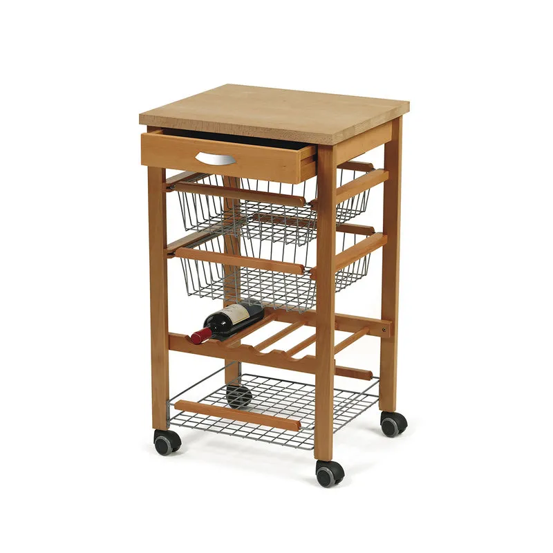 Arredamenti Italia Carrello Cucina ARTURO, ciliegio