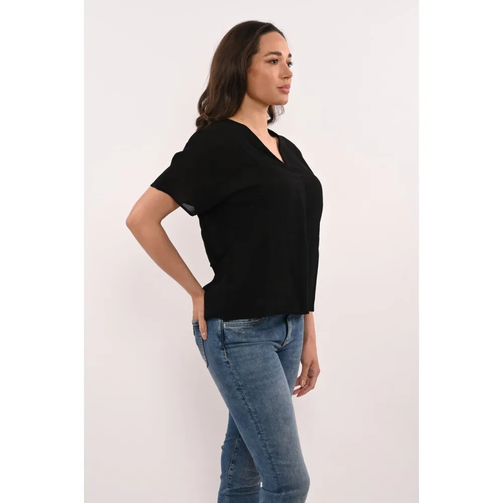Blusa donna tinta unita Kontatto