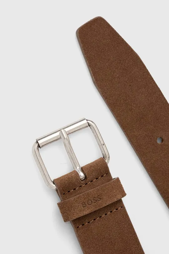 BOSS cintura in pelle scamosciata