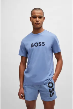 BOSS - T-shirt in jersey con logo Stampa