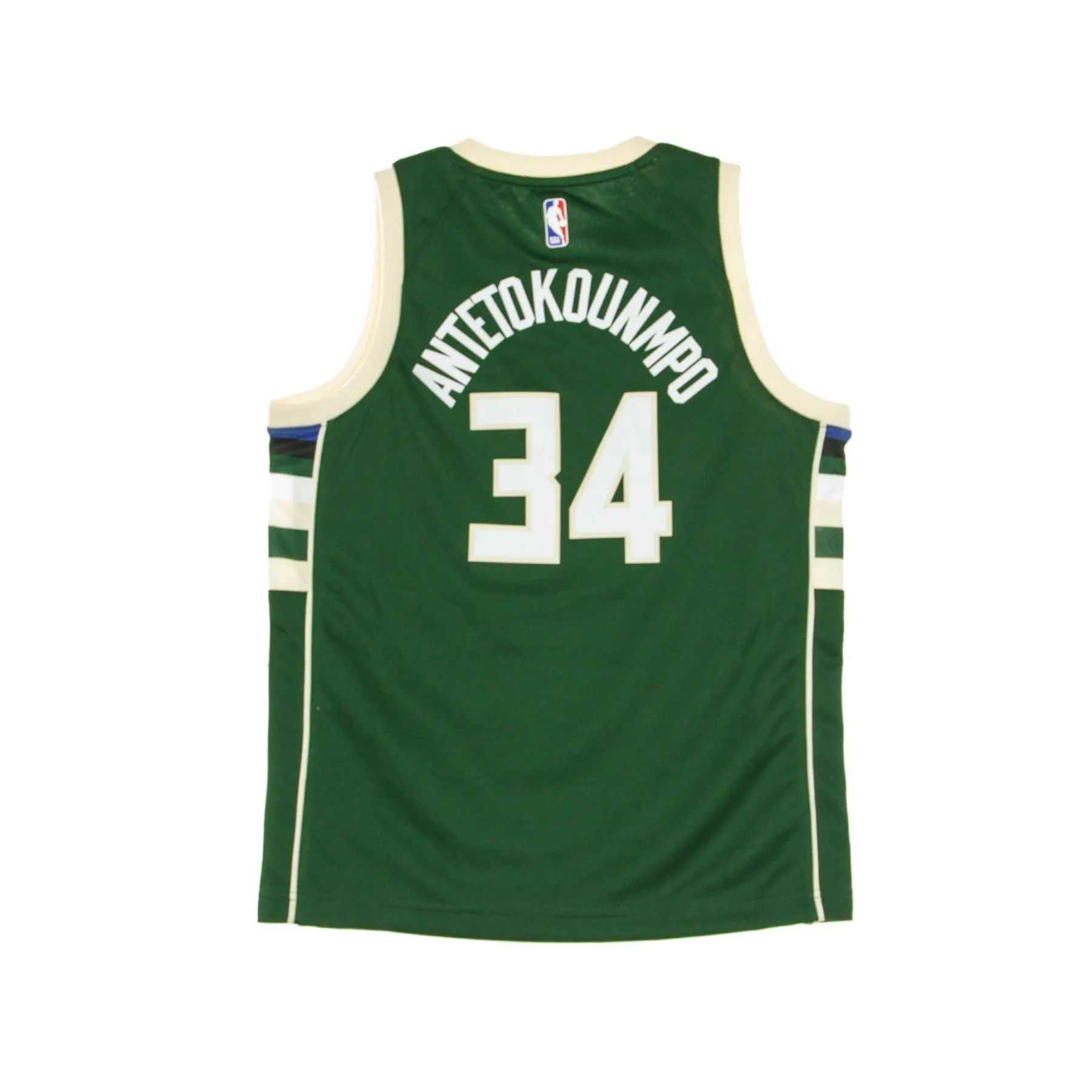 Canotta Basket Ragazzo Nba Swingman Jersey Icon Edition No 34 Giannis Antetokounmpo Milbuc Original Team Colors