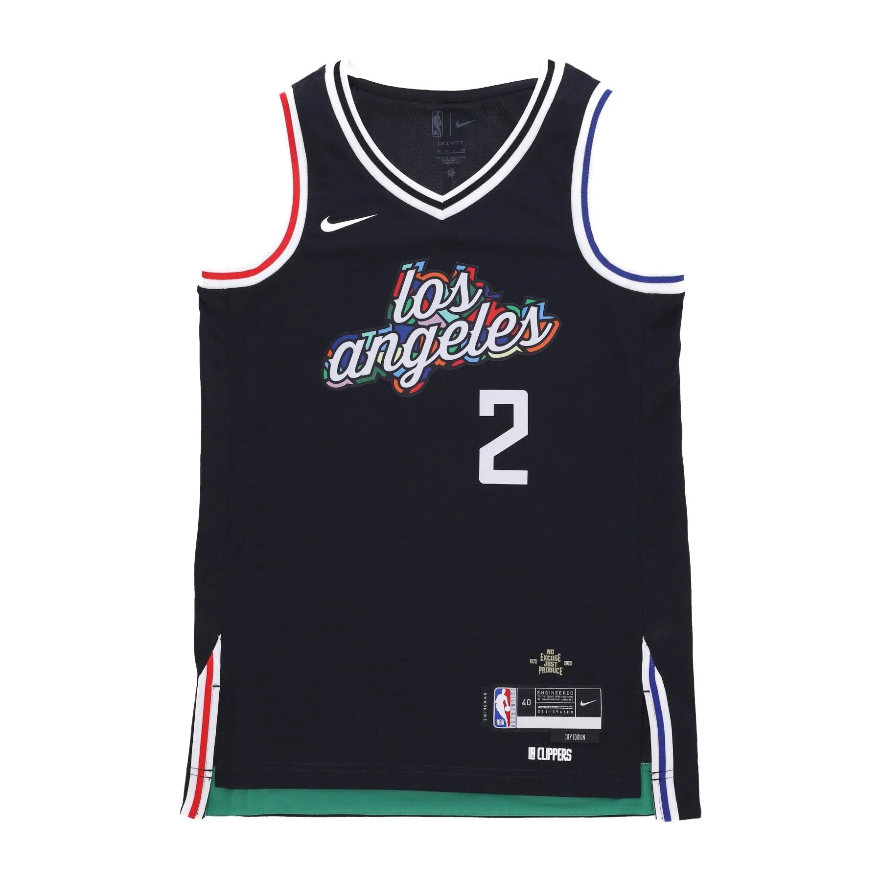 Canotta Basket Uomo Nba Dri Fit Swingman Jersey City Edition No 2 Kawhi Leonard Loscli Black