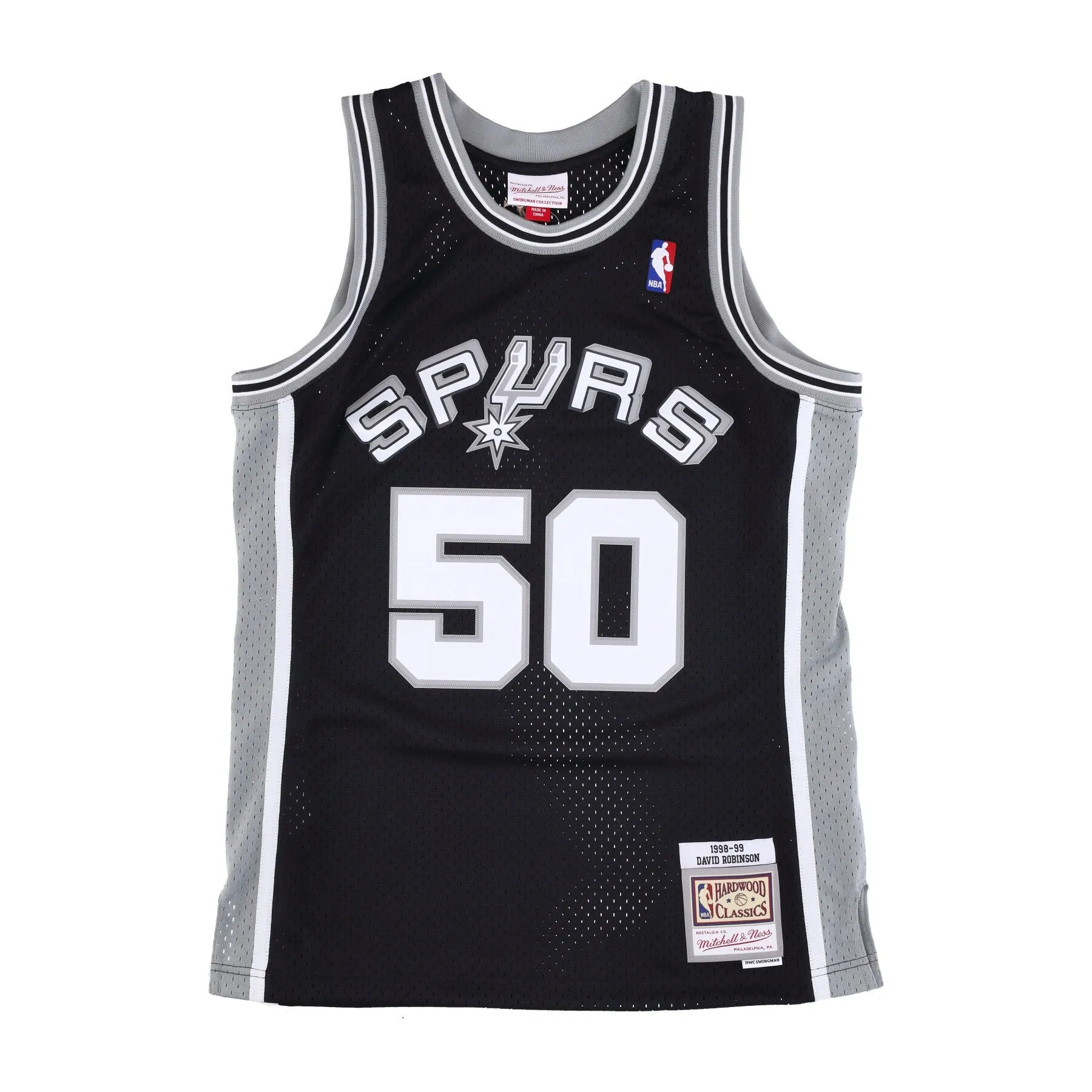 Canotta Basket Uomo Nba Swingman Jersey Hardwood Classics No 50 David Robinson 1998-99 Saaspu Original Team Colors