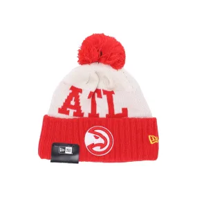 Cappello Pom Pom Uomo Nba Draft Knit Atlhaw Chrome White/original Team Colors