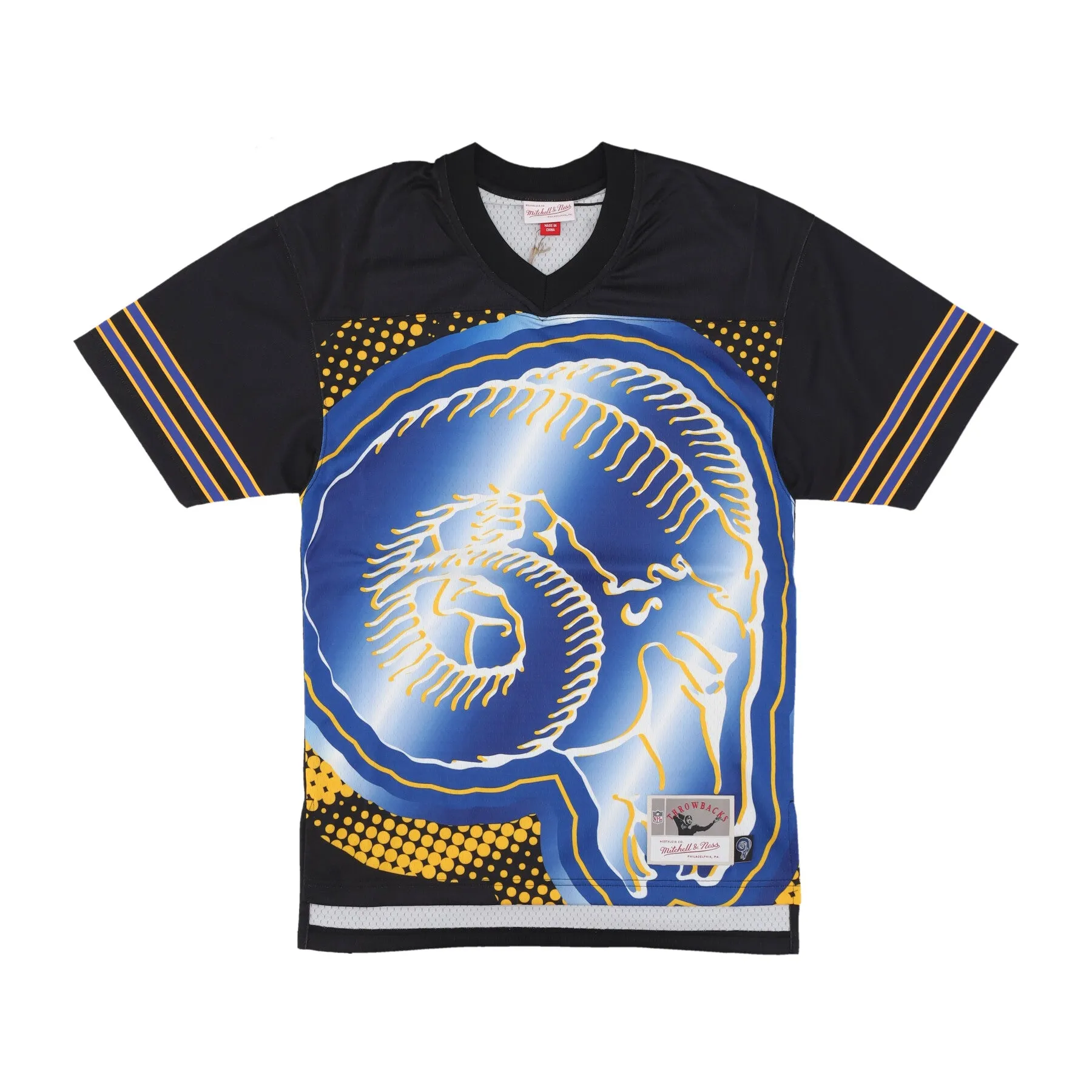 Casacca Football Americano Uomo Nfl Big Face 7.0 Fashion Jersey Losram Black