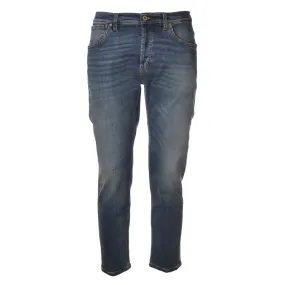 Dondup - Jeans Cavallo Basso Tela Denim Slavata - Denim Scuro - Pantalone - Luxury Exclusive Collection