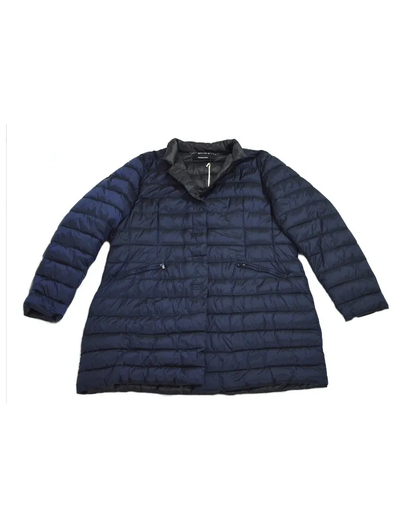 ELENA MIRO' piumino  giacca giubbino donna taglie comode blu parka