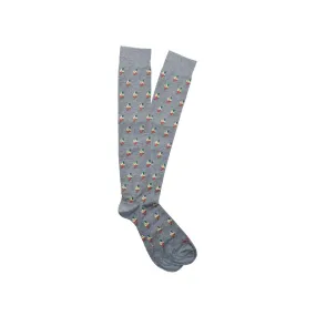 Fefè Napoli - Calzini Uomo Scaramantia Asso Grigio - Calze - Handmade in Italy - Luxury Exclusive Collection