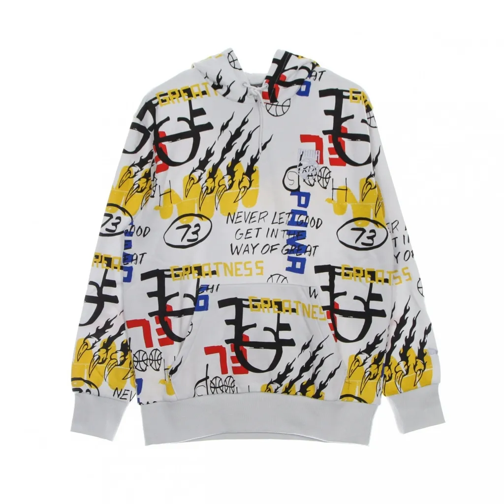 felpa cappuccio uomo booster hoodie all over print NIMBUS CLOUD