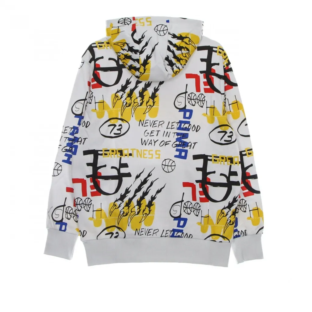 felpa cappuccio uomo booster hoodie all over print NIMBUS CLOUD