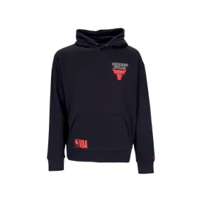 felpa cappuccio uomo nba half logo oversized hoodie chibul BLACK