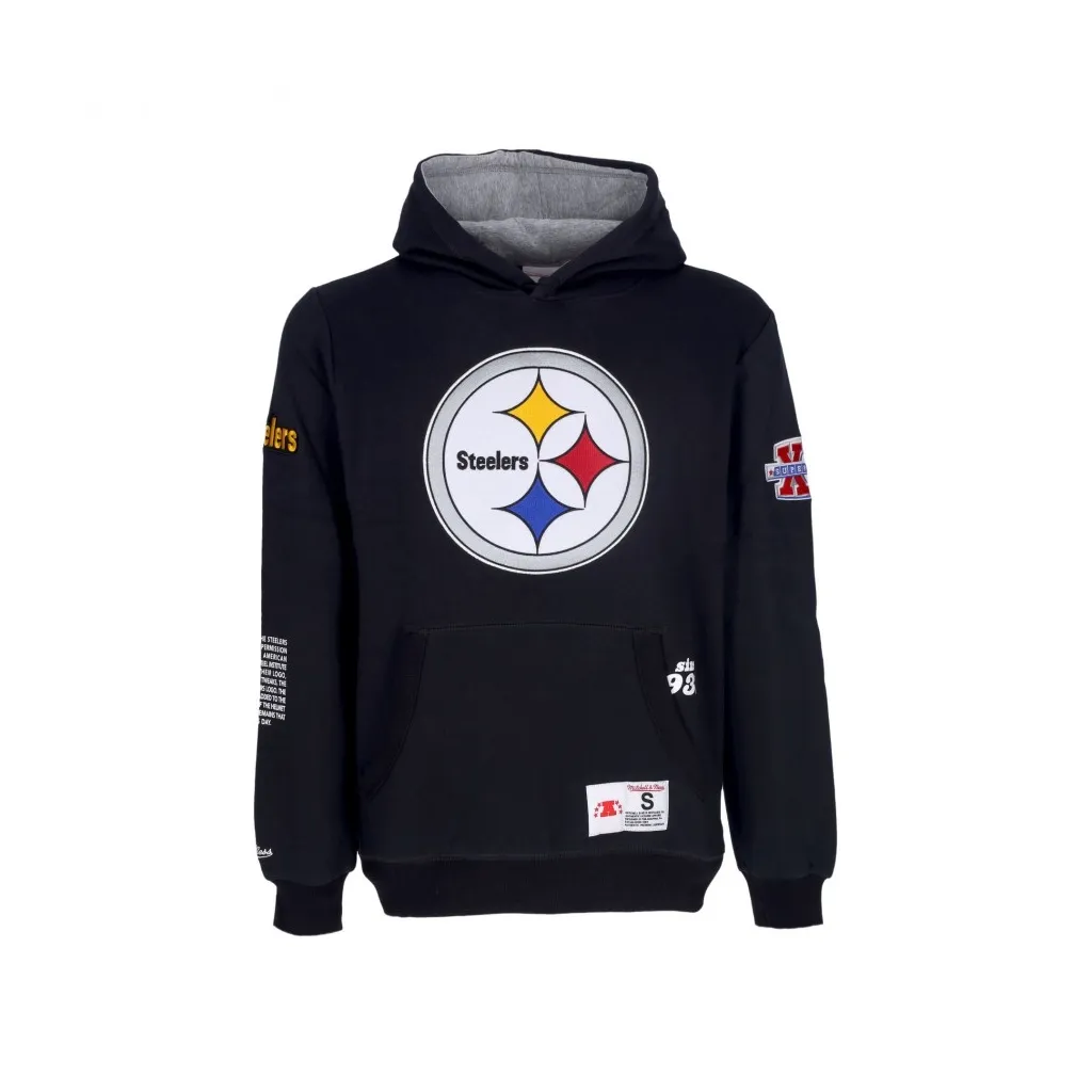 felpa cappuccio uomo nfl team origins fleece hoodie pitste BLACK