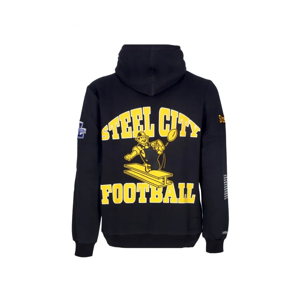 felpa cappuccio uomo nfl team origins fleece hoodie pitste BLACK