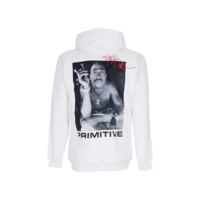 felpa cappuccio uomo smoke hood x tupac WHITE