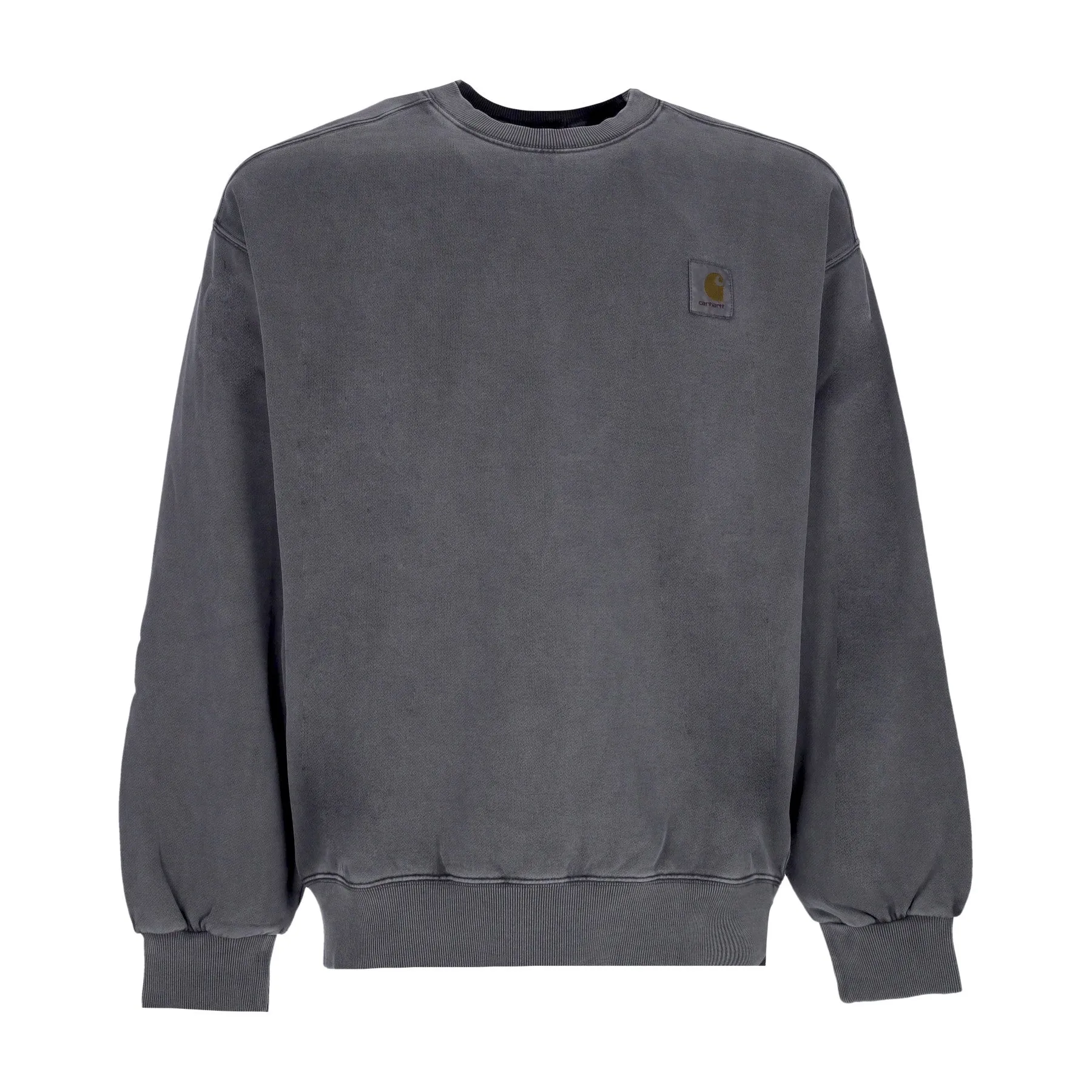 Felpa Girocollo Uomo Vista Sweat Vulcan Garment Dyed