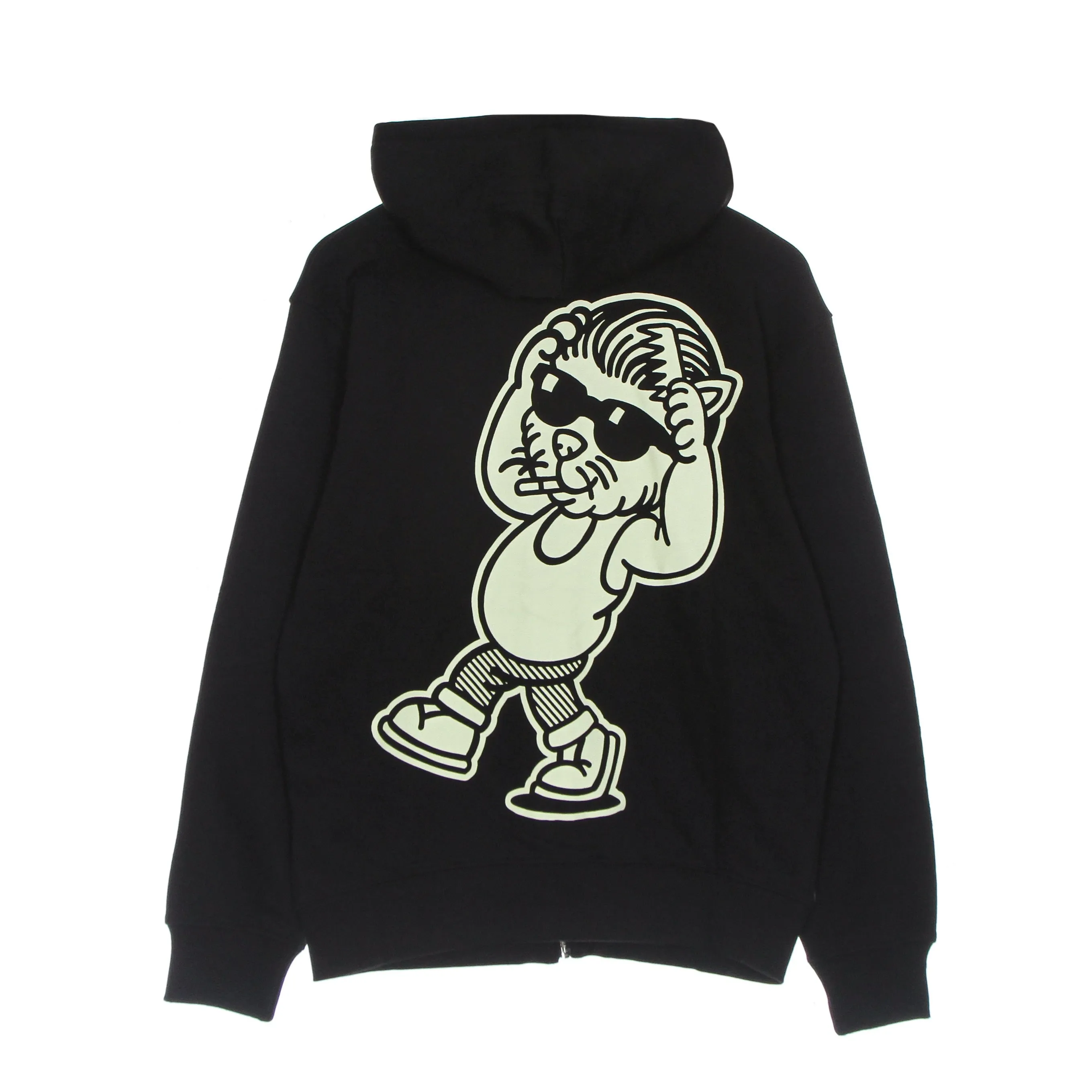 Felpa Leggera Cappuccio Zip Uomo Cool Kid Zip Hoodie Black