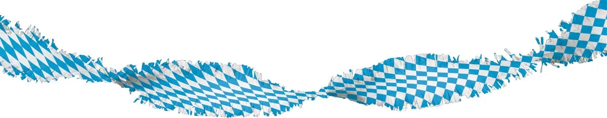 Ghirlanda a rombi bianco-azzurri 6m