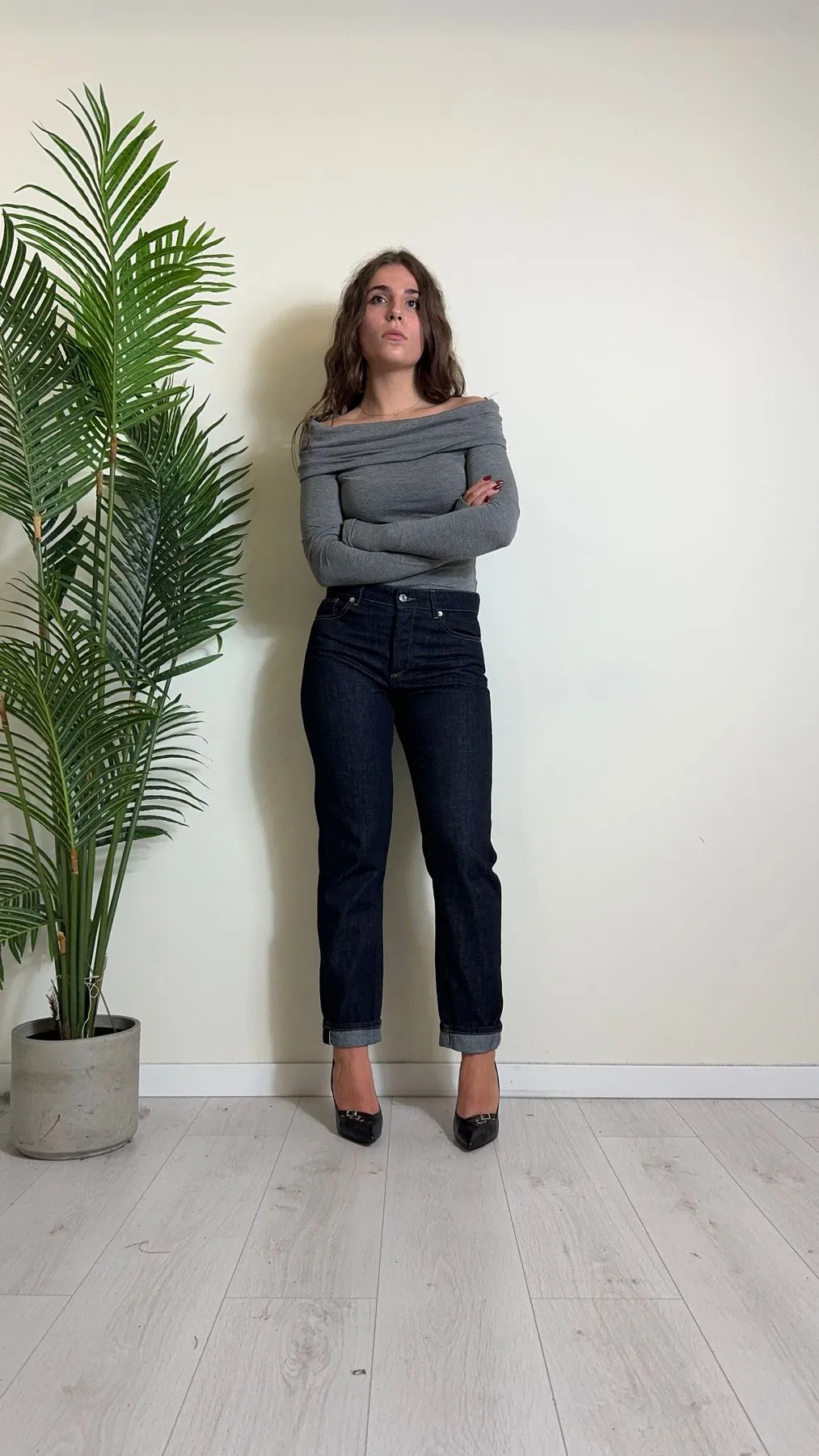 IMPERIAL - TV27IIT - MAGLIA/TOP VISCOSA SCOLLO OFF SHOULDER