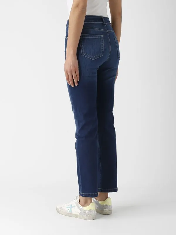 Jeans donna Nenette in cotone superstretch Denim Scuro