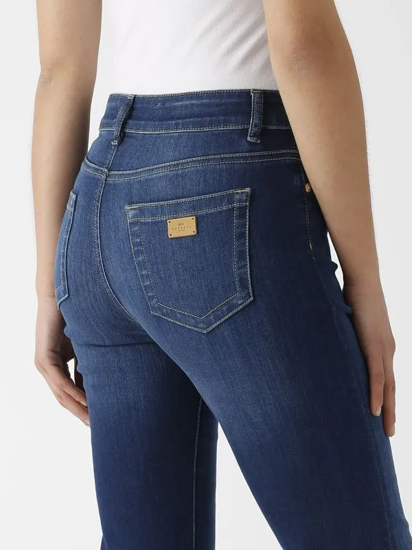 Jeans donna Nenette in cotone superstretch Denim Scuro