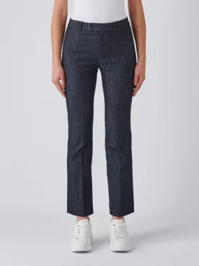 Jeans donna S Max Mara Alan in cotone stretch Denim Scuro