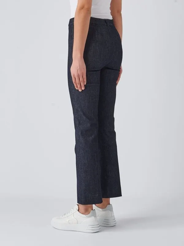 Jeans donna S Max Mara Alan in cotone stretch Denim Scuro