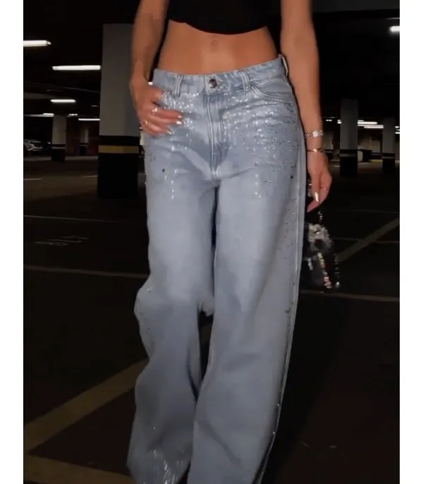 Jeans strass Fravany