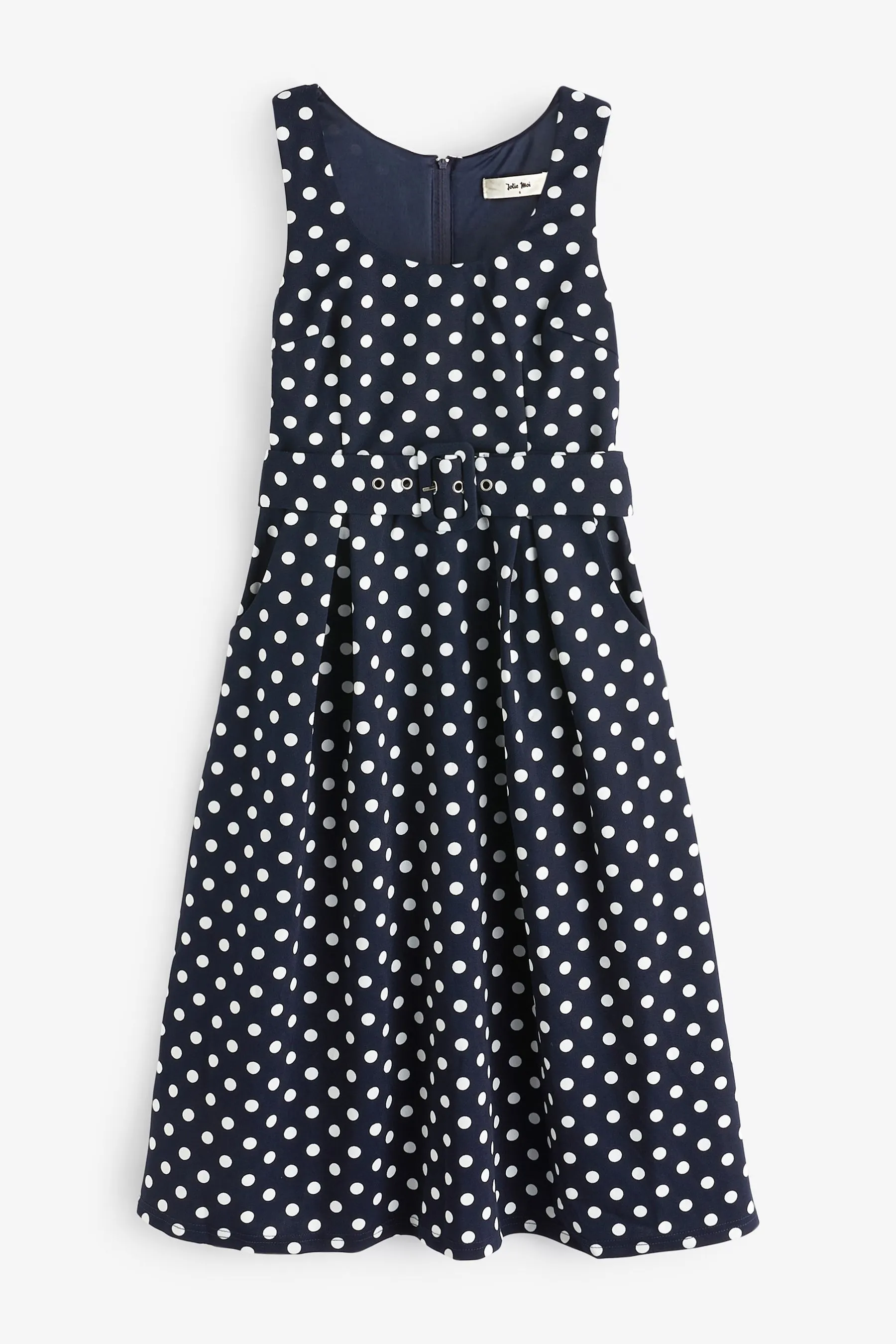 Jolie Moi 1950's Inspired Belted Swing Dress    