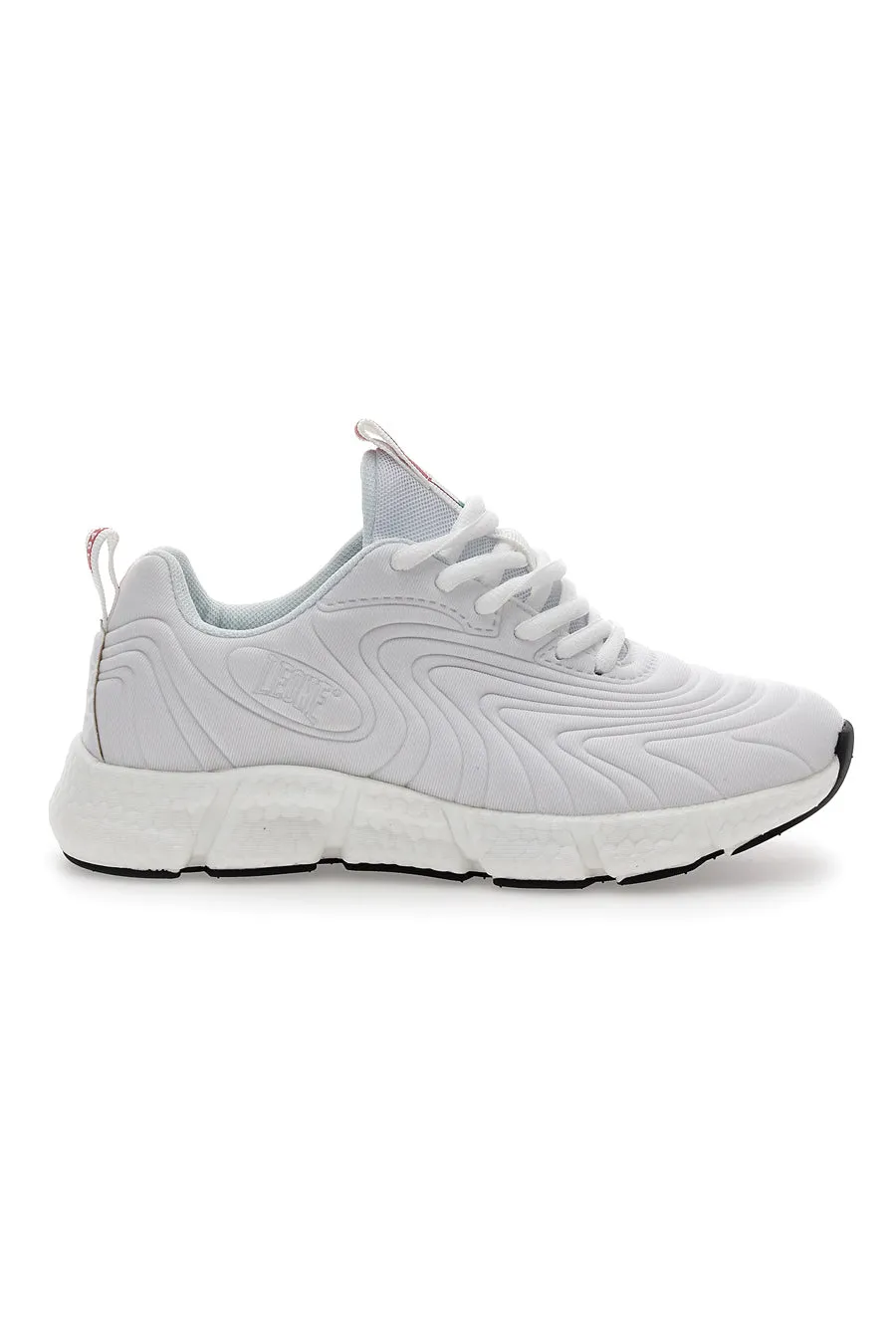   LEONE Sneakers Bianche Con Lacci Leone W0498