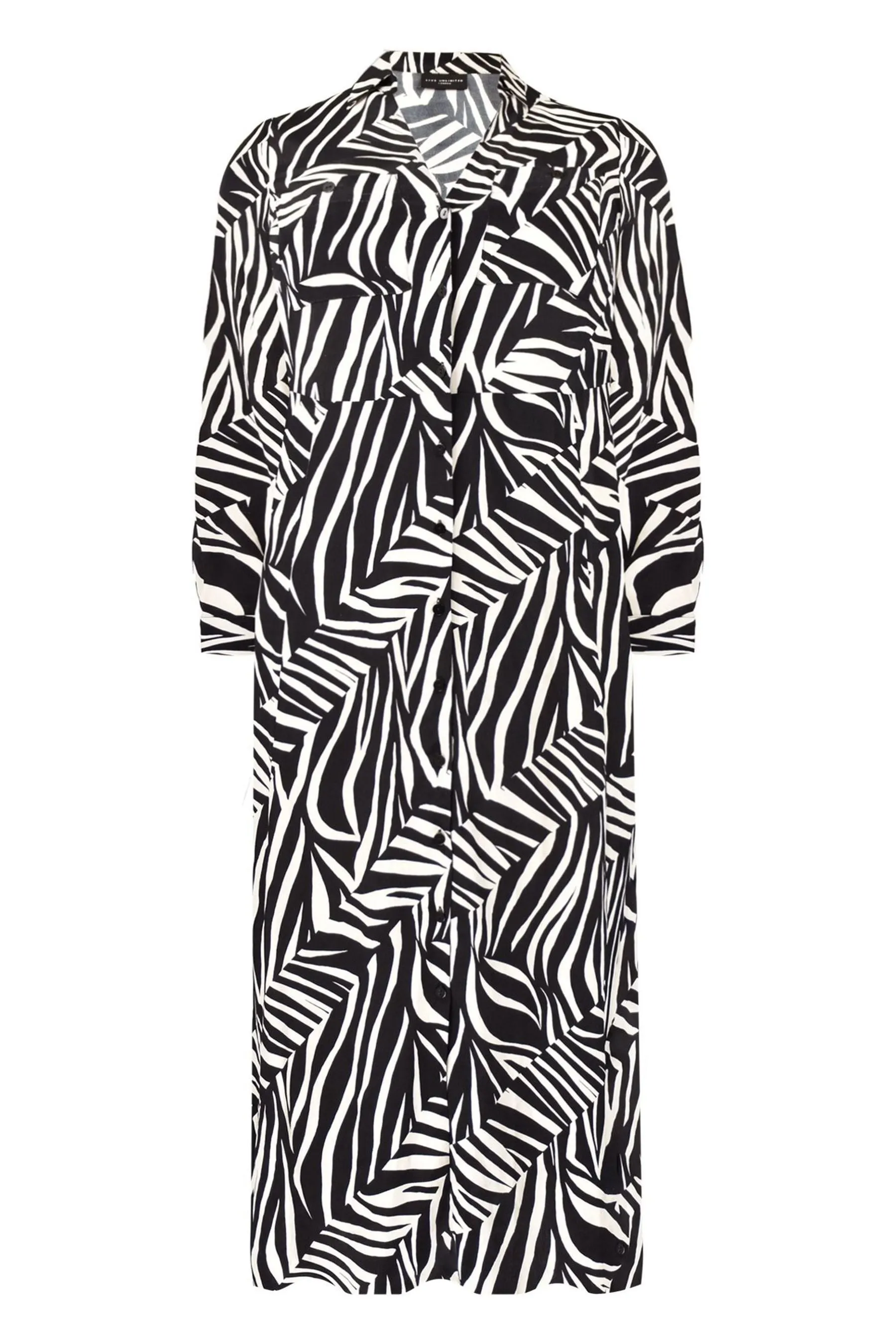 Live Unlimited Curve Linear Print Shirt Dress