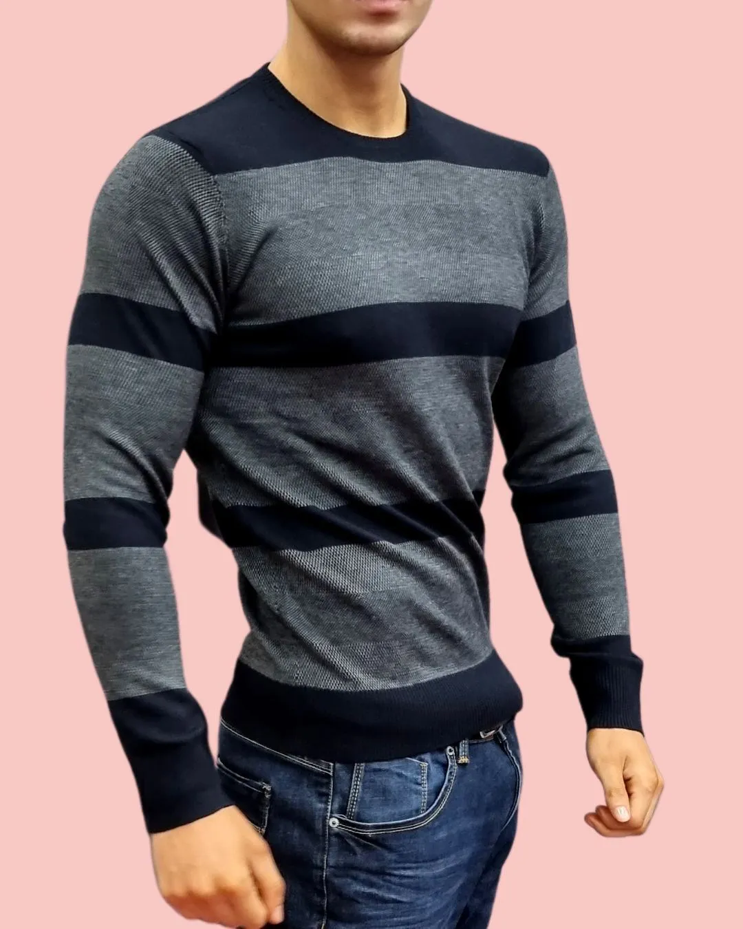 Maglia uomo girocollo  lana art.6061222