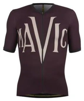 Mavic Heritage Short Sleeved Jersey Aubergine/Black