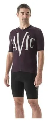 Mavic Heritage Short Sleeved Jersey Aubergine/Black