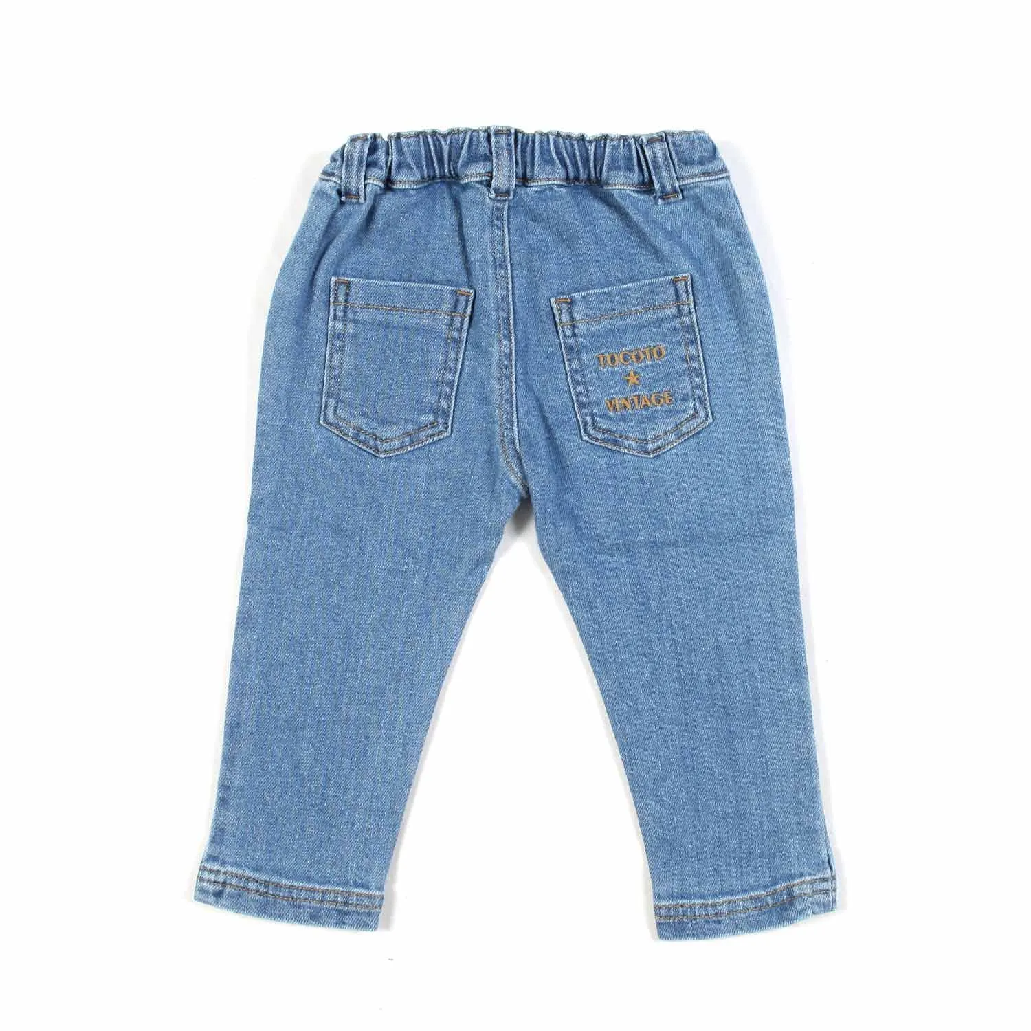 Mini Jeans Blu Chiaro Bimbo E Bimba