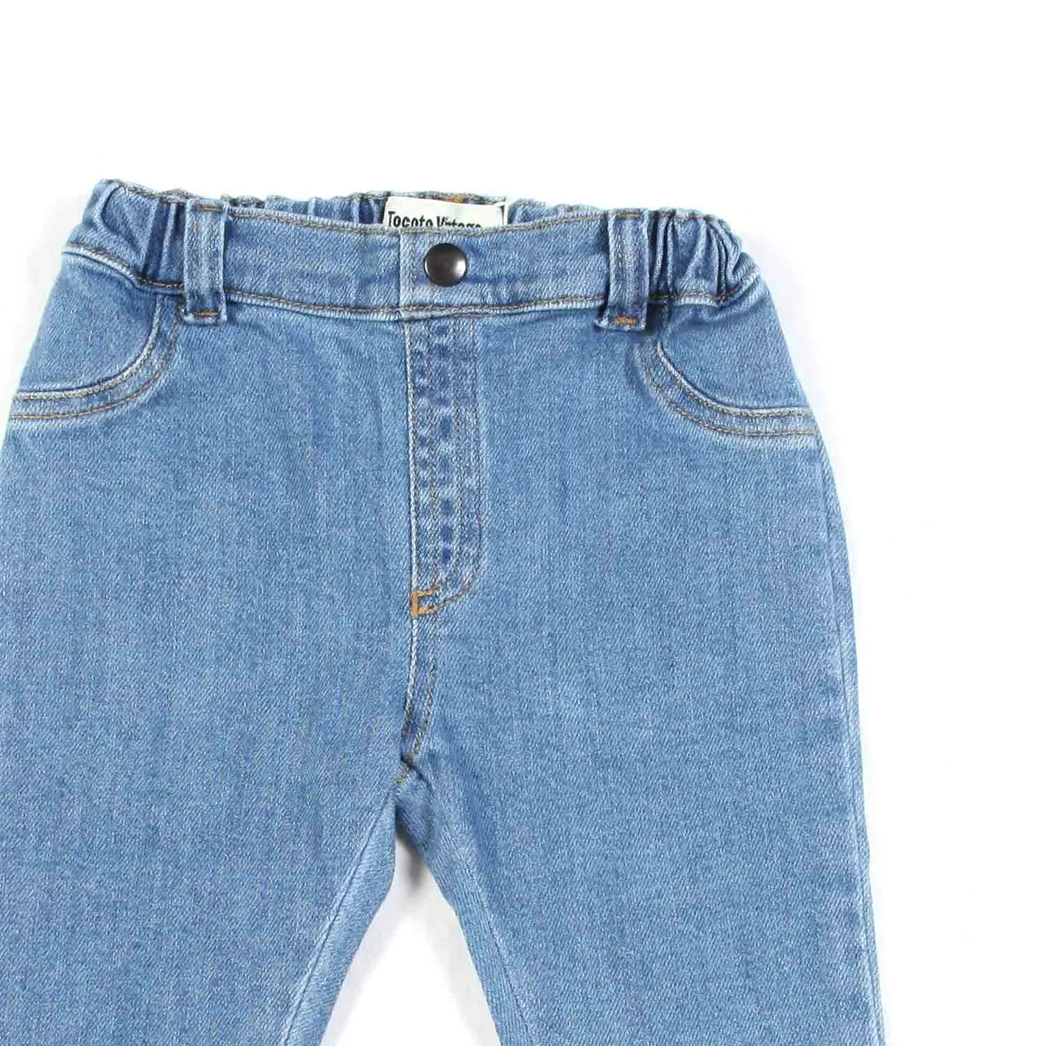 Mini Jeans Blu Chiaro Bimbo E Bimba