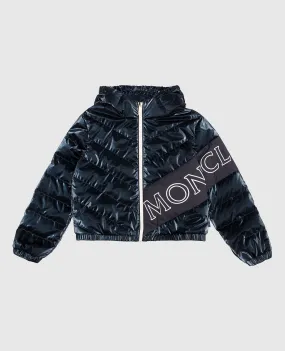 Moncler ENFANT Piumino Vonnes color celeste con logo 1A0002553A3H810