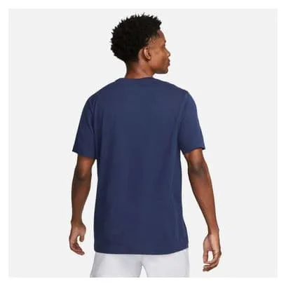 Nike Dri-Fit Heritage Short Sleeve Jersey Blue