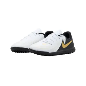 Nike scarpa da calcetto da ragazzo Phanton Gx II Club TF FJ2604-100 bianco-nero-oro