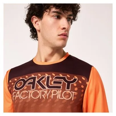 Oakley Seeker Gradient Orange Long Sleeve Jersey