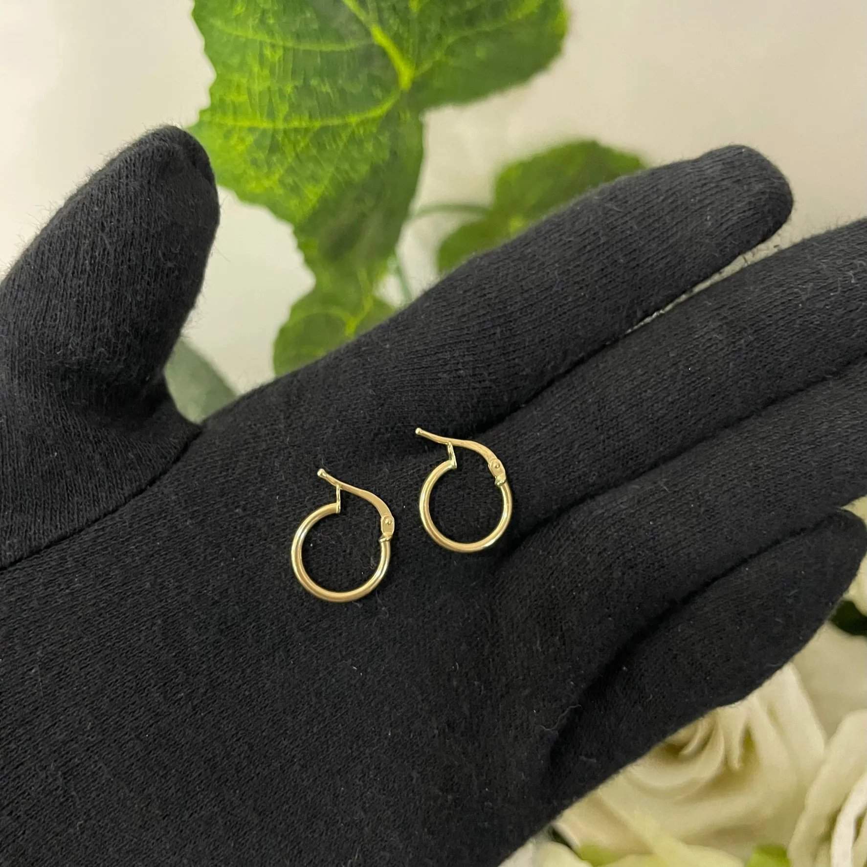 Orecchini cerchio slim oro