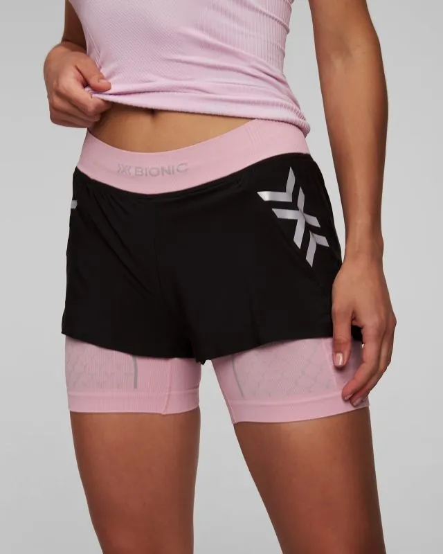 Pantaloncini da corsa da donna X-Bionic Twyce Race 2in1 Shorts