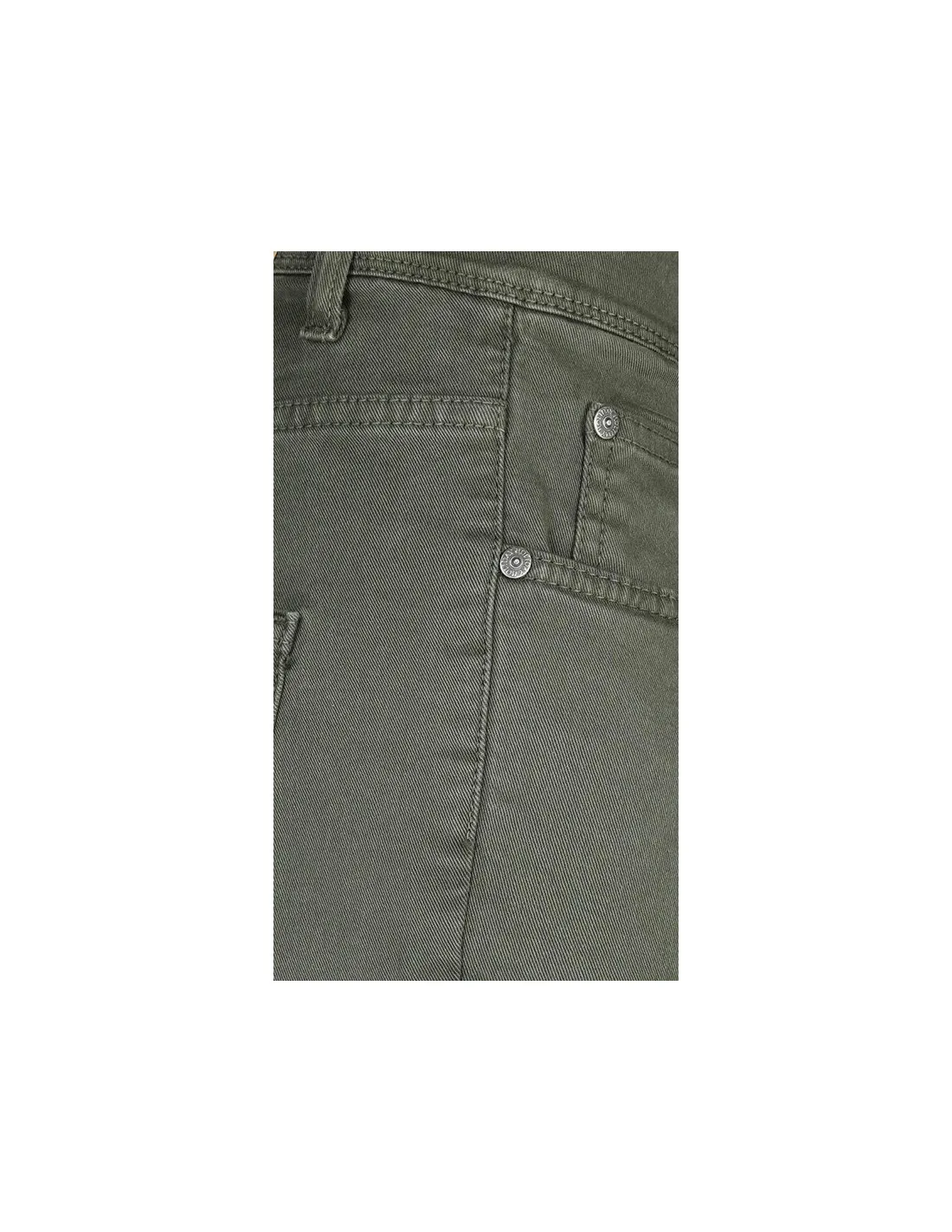 Pantalone in cotone 5 tasche Jeans Verde Oliva Mod Treviglio