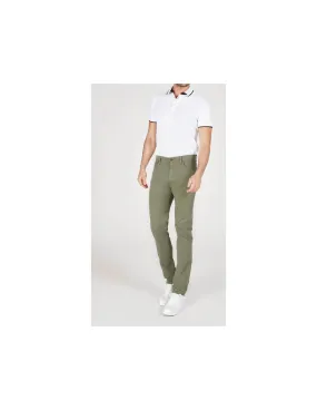 Pantalone in cotone 5 tasche Jeans Verde Oliva Mod Treviglio