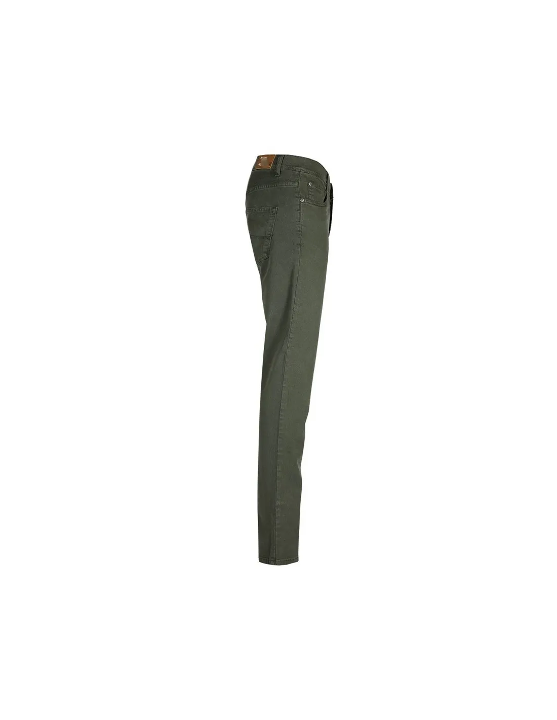 Pantalone in cotone 5 tasche Jeans Verde Oliva Mod Treviglio