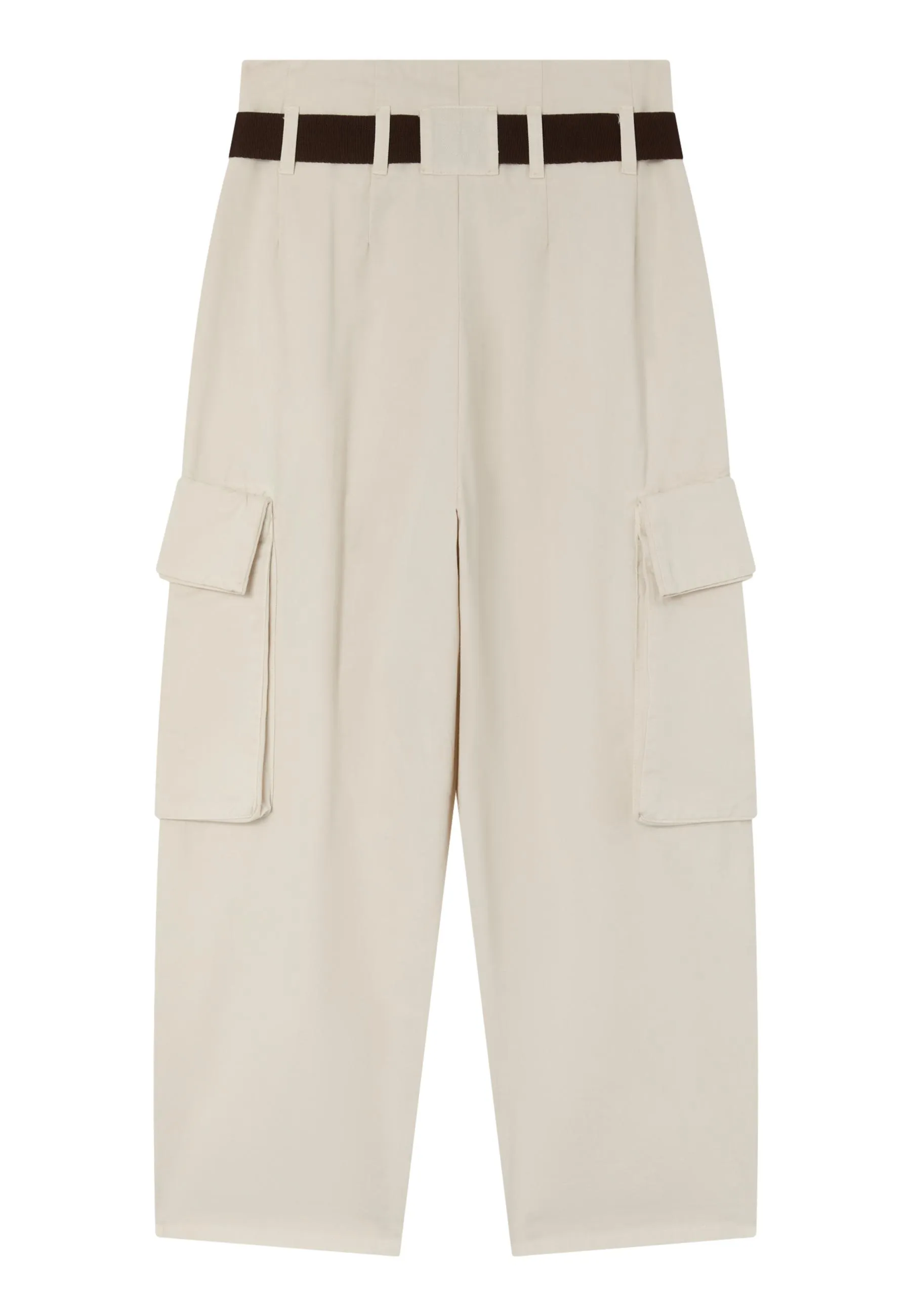 Pantaloni cargo oversize con cintura