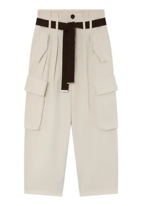 Pantaloni cargo oversize con cintura