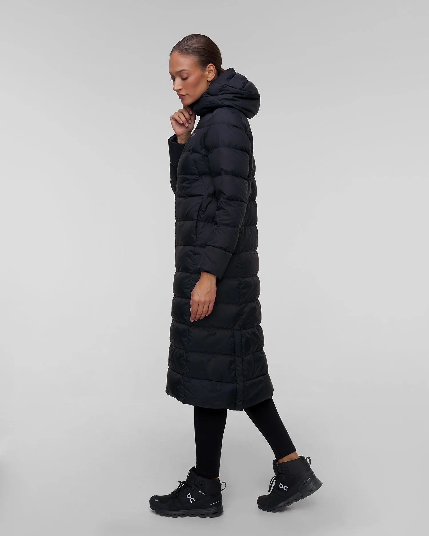 Parka nero con piumino da donna Arcteryx Thorium Xlong x000008531-black