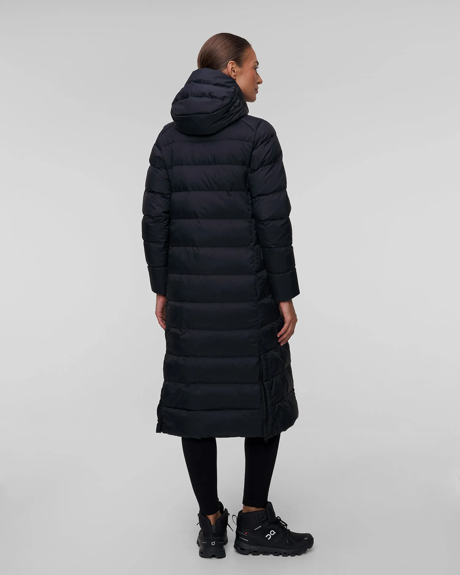 Parka nero con piumino da donna Arcteryx Thorium Xlong x000008531-black