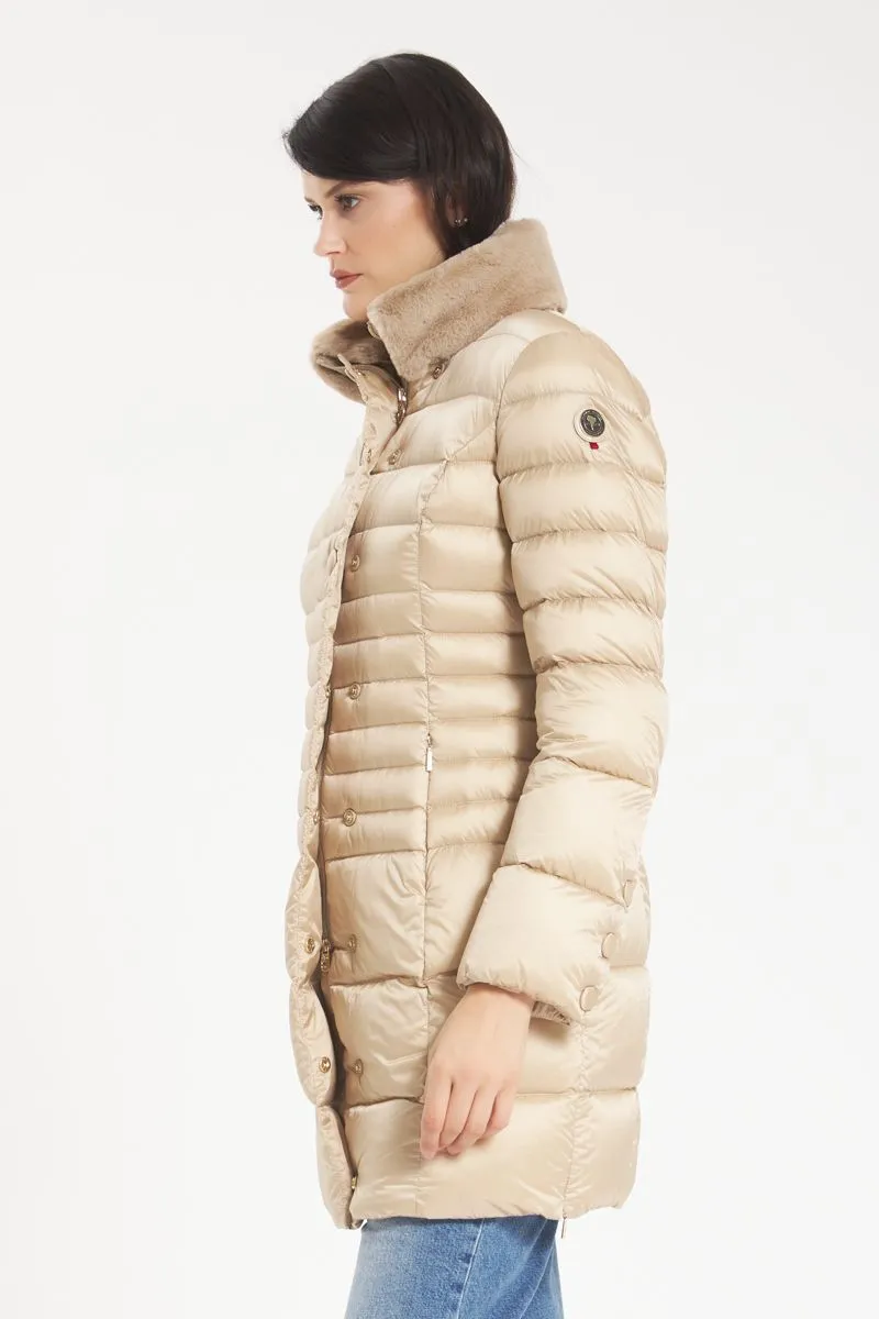 Piumino Donna Beige